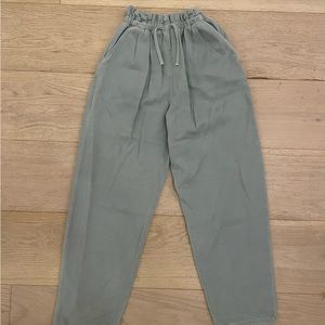Zara Denim Wash Wide Leg Pants